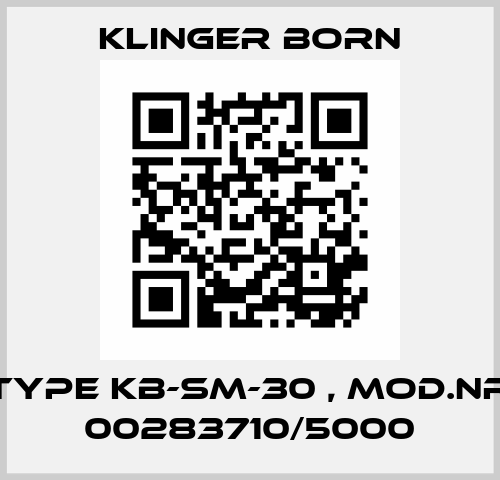 Type KB-SM-30 , Mod.Nr 00283710/5000 Klinger Born