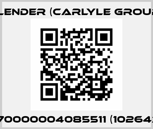 FDU: 70000004085511 (102643200) Flender (Carlyle Group)