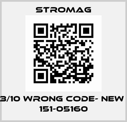 191633/10 wrong code- new code 151-05160 Stromag
