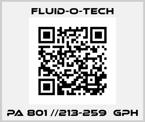 PA 801 //213-259  GPH Fluid-O-Tech