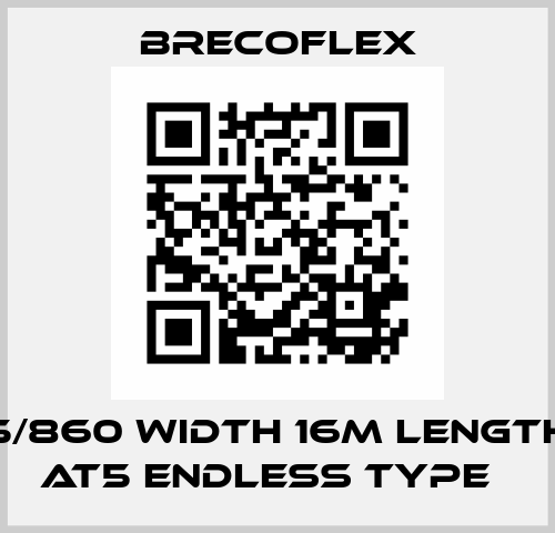 16AT5/860 Width 16m Length 860 AT5 Endless type　 Brecoflex