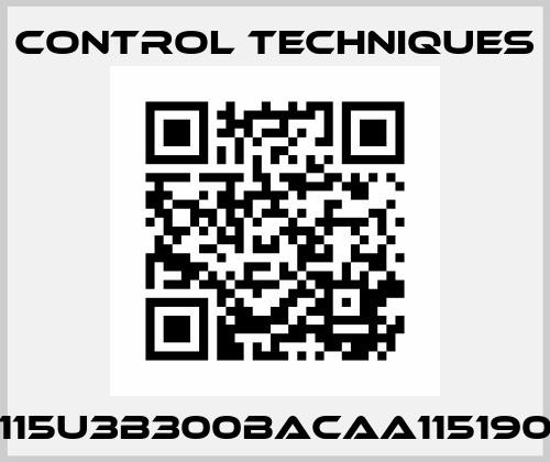 115U3B300BACAA115190 Control Techniques