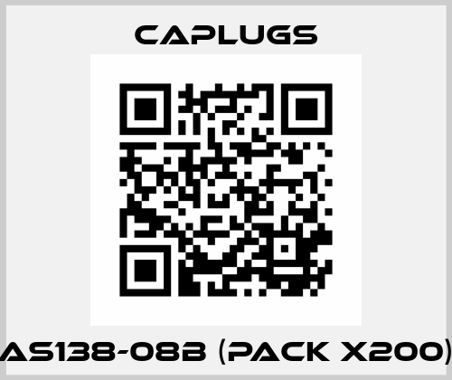 AS138-08B (pack x200) CAPLUGS