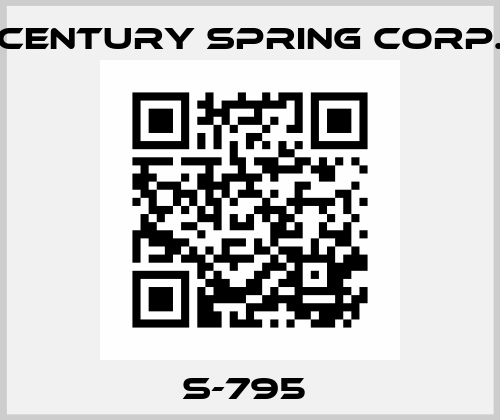 S-795  Century Spring Corp.
