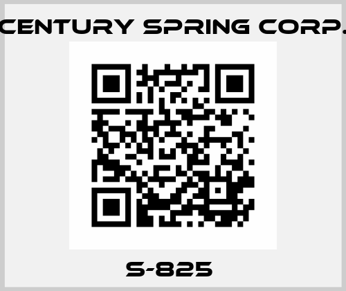 S-825  Century Spring Corp.