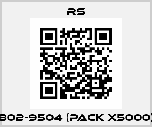 802-9504 (pack x5000) RS
