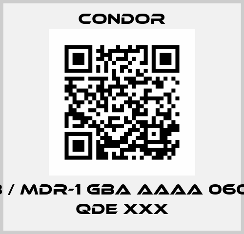 212133 / MDR-1 GBA AAAA 060A080 QDE XXX Condor