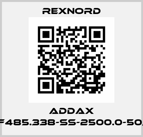 ADDAX LRF485.338-SS-2500.0-50/75 Rexnord