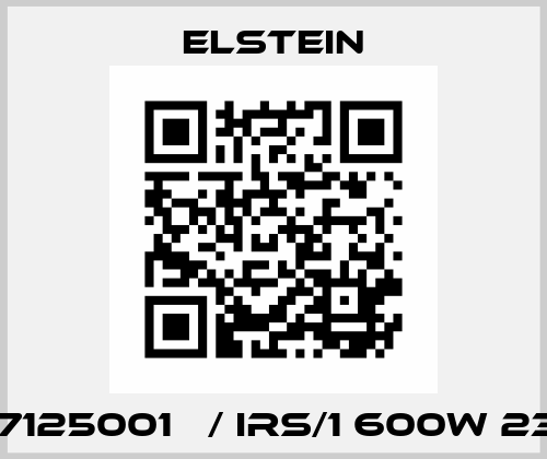 1047125001   / IRS/1 600W 230V Elstein