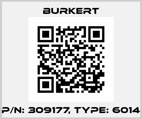 p/n: 309177, Type: 6014 Burkert