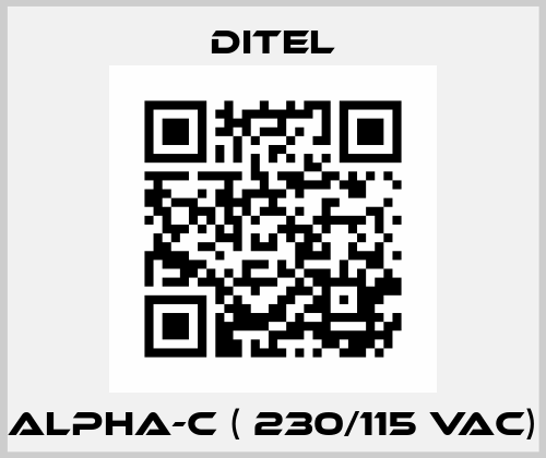 Alpha-C ( 230/115 VAC) Ditel
