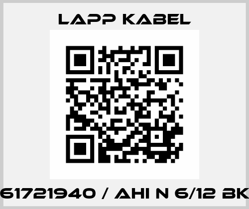 61721940 / AHI N 6/12 BK Lapp Kabel