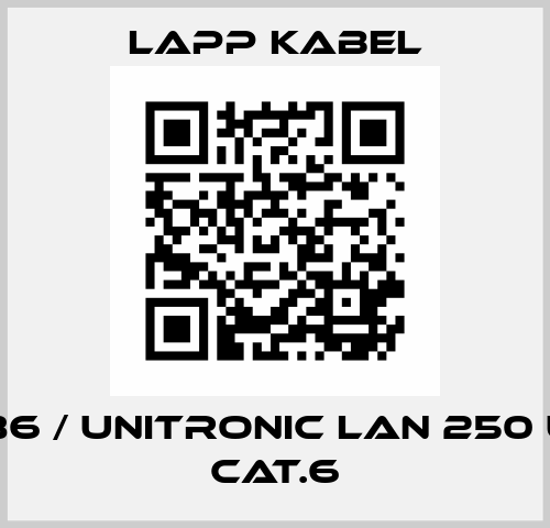 2170186 / UNITRONIC LAN 250 U/UTP CAT.6 Lapp Kabel
