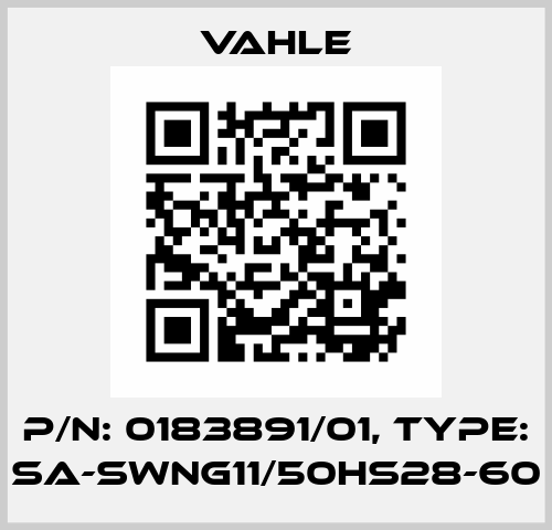 P/n: 0183891/01, Type: SA-SWNG11/50HS28-60 Vahle