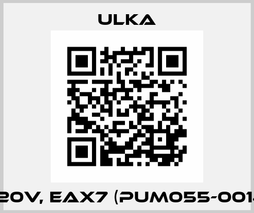 220V, EAX7 (PUM055-0014) Ulka