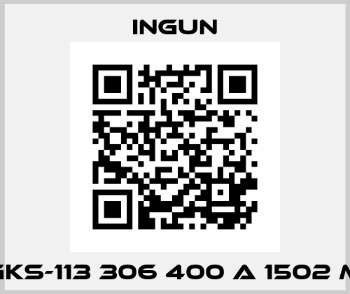 GKS-113 306 400 A 1502 M Ingun