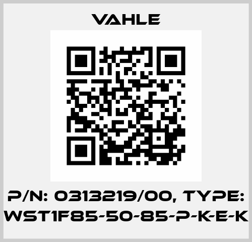 P/n: 0313219/00, Type: WST1F85-50-85-P-K-E-K Vahle