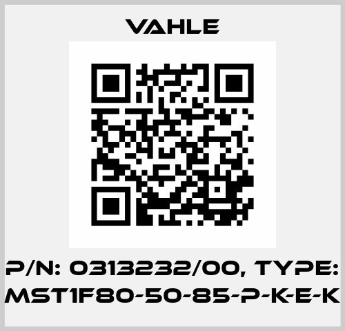 P/n: 0313232/00, Type: MST1F80-50-85-P-K-E-K Vahle