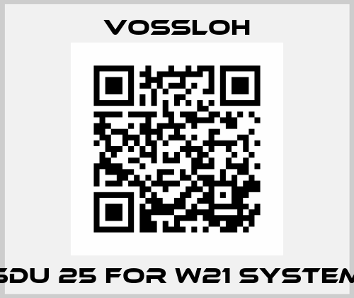 SDU 25 for W21 system Vossloh