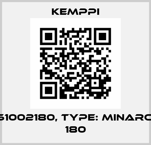 P/N: 61002180, Type: MINARC EVO 180 Kemppi
