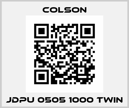 JDPU 0505 1000 TWIN Colson