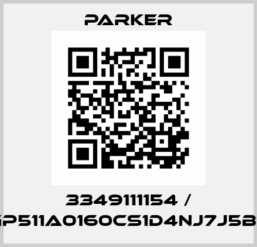 3349111154 / PGP511A0160CS1D4NJ7J5B1B1 Parker