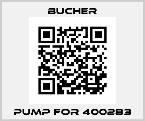 Pump for 400283 Bucher