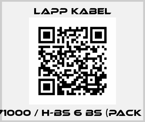 10171000 / H-BS 6 BS (pack x5) Lapp Kabel