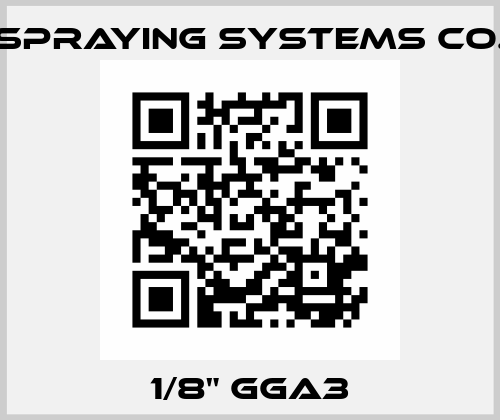1/8" GGA3 Spraying Systems Co.