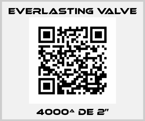 4000ª de 2” Everlasting Valve