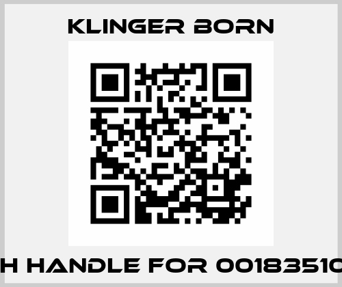 Switch handle for 00183510/3897 Klinger Born