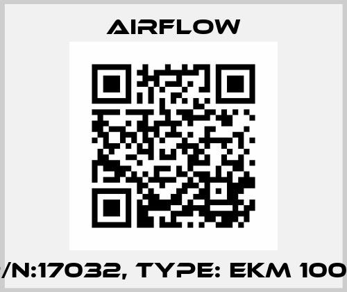 p/n:17032, Type: EKM 1000 Airflow