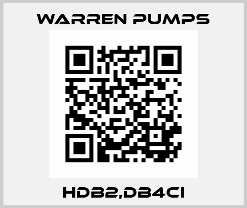 HDB2,DB4CI Warren Pumps