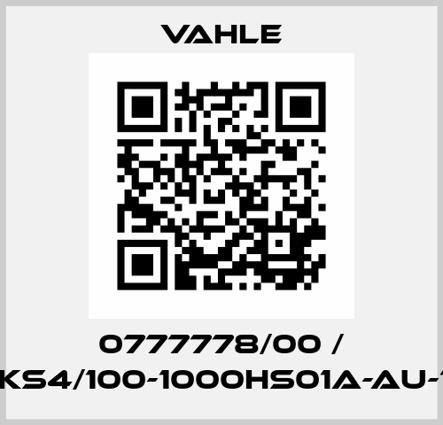 0777778/00 / VKS4/100-1000HS01A-AU-10 Vahle