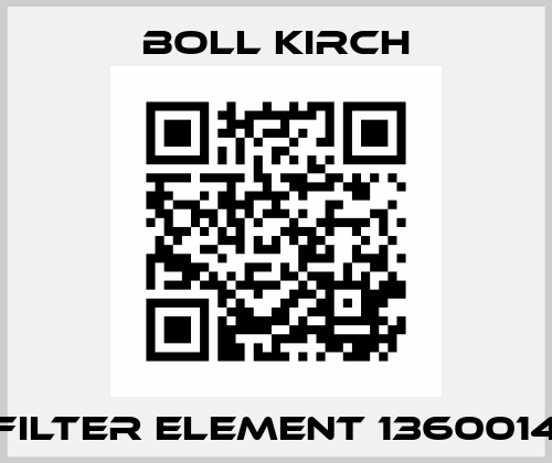 filter element 1360014 Boll Kirch