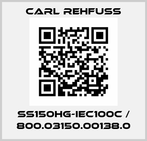 SS150HG-IEC100C / 800.03150.00138.0 Carl Rehfuss