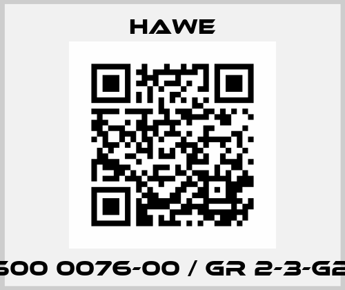 7500 0076-00 / GR 2-3-G24 Hawe