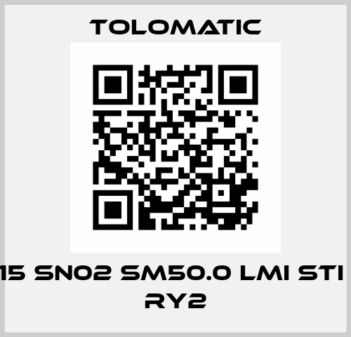 ERD15 SN02 SM50.0 LMI STI GD2 RY2 Tolomatic