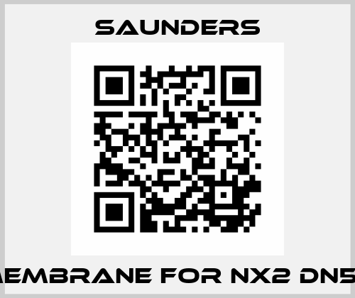 Membrane for NX2 DN50 Saunders