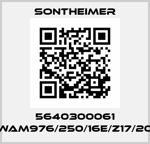 5640300061 (WAM976/250/16E/Z17/20) Sontheimer