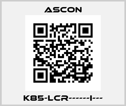 K85-LCR------I--- Ascon