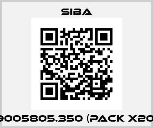 9005805.350 (pack x20) Siba