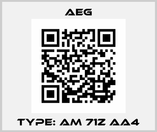 Type: AM 71Z AA4 AEG