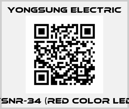 YSNR-34 (RED COLOR LED) YongSung Electric