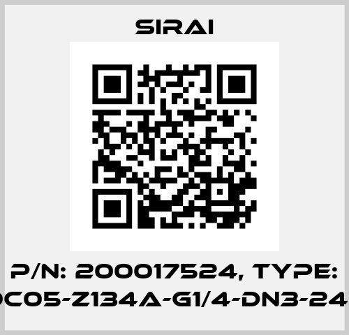p/n: 200017524, Type: L159C05-Z134A-G1/4-DN3-24VAC Sirai