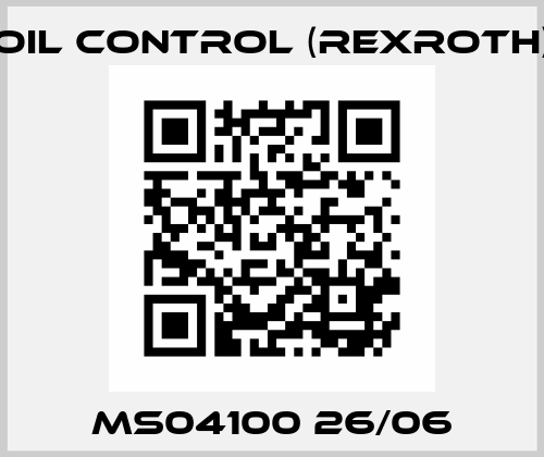 MS04100 26/06 Oil Control (Rexroth)