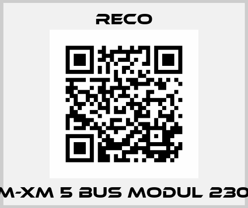RM-XM 5 Bus Modul 230V Reco