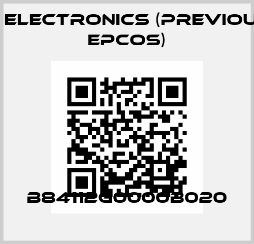 B84112G0000B020 TDK Electronics (previously EPCOS)