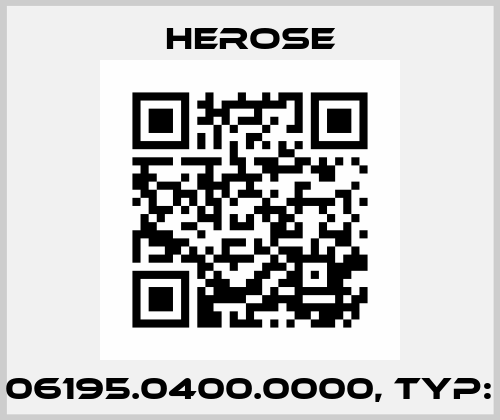P/N: 06195.0400.0000, Typ: G1/2 Herose