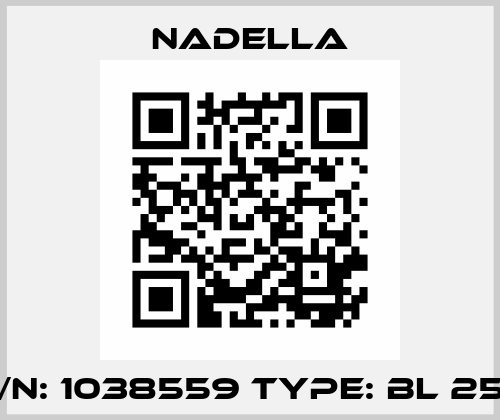 p/n: 1038559 type: BL 252 Nadella